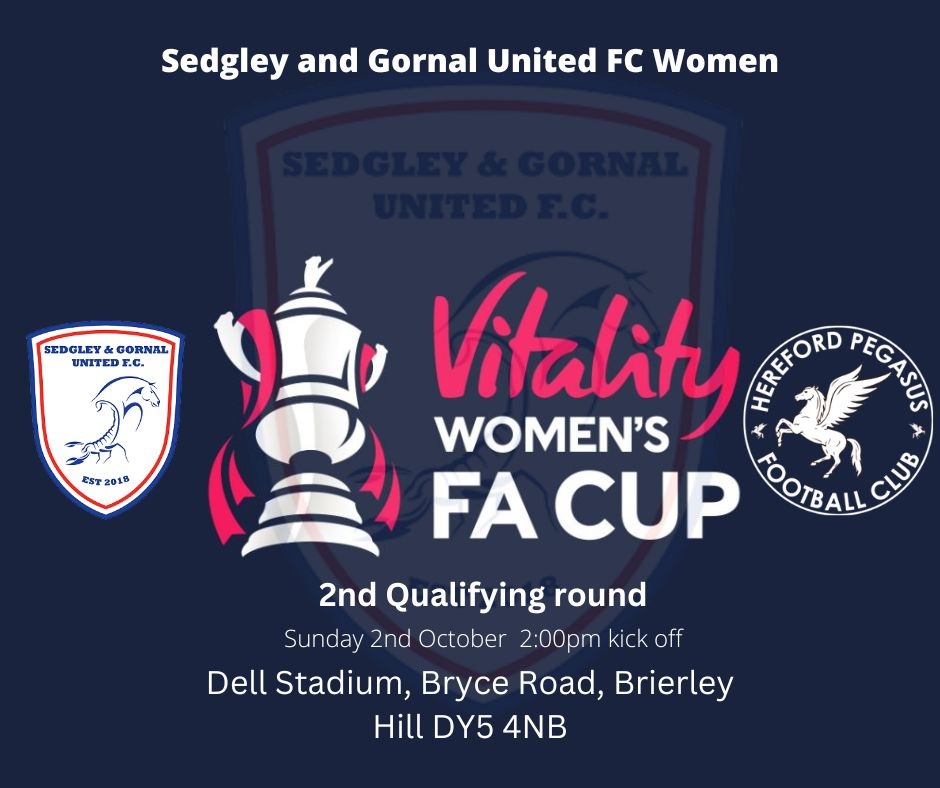 Sedgley and Gornal United FC Women Vitality FA Cup 2nd Qualifyting Round